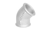 Zlaczki gwintowane - +GF+ Elbow 45° galvanized for f 3 - 770120211