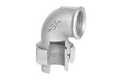 Zlaczki gwintowane - +GF+ Union elbow galvanized conical for f 1 1/4 - 770096207