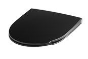 Toalety, siedzenia, bidety i części zamienne - Pressalit Spira art toiletseat black with soft close and quick release - 940001-DE7001