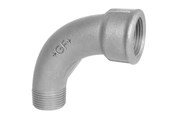 Zlaczki gwintowane - +GF+ Long sweep bend black for m 90° 3/8 - 770001103
