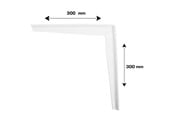 Wsporniki i zawiasy - Home>it Shelf bracket T-profile 300 x 300mm - white - 16310