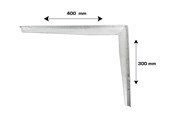 Wsporniki i zawiasy - Home>it Shelf bracket T-profile 300 x 400mm - galvanised - 16313