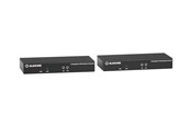 Wzmacniacz i transceiver - Black Box KVX Series KVM Extender over CATx - 4K Single-Head DisplayPort USB 2.0 Hub Serial Audio Local Video - KVXLCDP-100