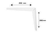 Wsporniki i zawiasy  - Home>it Shelf bracket T-profile 200 x 250mm - white - 16350