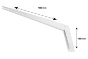 Wsporniki i zawiasy  - Home>it Folding shelf bracket 400 x 160mm - white - 16384