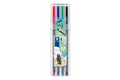 Przybory do pisania i rysowania - Staedtler Fineliner triplus 0.3mm 4pcs.box - 334 SB4