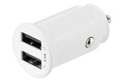 Telefon - Adapter i Ladowarka - Deltaco USB car charger 2x USB-A 2.4 A total 12 - USB-CAR125