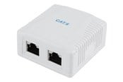 Akcesoria sieciowe - Gembird NCAC-2F6-01 / CAT6 FTP 2-port surface mount box - NCAC-2F6-01