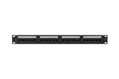 Akcesoria sieciowe - Lanberg patch panel 24 port 1U cat.6A UTP black - PPUA-1024-B