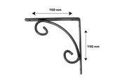 Wsporniki i zawiasy  - Home>it Shelf bracket "Almue" 150 x 150mm - anthracite - 16565