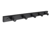 Wsporniki i zawiasy  - Home>it Pine coat rack – 5 pegs – black - 12212