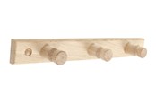 Wsporniki i zawiasy  - Home>it Oak coat rack - 3 pegs - 12214