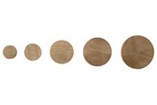 Wsporniki i zawiasy - Home>it Set of 5 pegs - oak - 12238