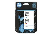 Tusz, toner i material eksploatacyjny - HP 305 / 6ZD17AE 2-Pack Tri-color + Black Ink - 6ZD17AE