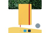 Zeszyty, notesy i formularze - Leitz Notatnik Cosy Soft Touch, w kratkę, z twardą okładką Ciepły żółty - 44540019