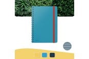 Zeszyty, notesy i formularze - Leitz Cosy Notebook Soft Touch Ruled Wirebound Calm Blue - 45270061
