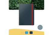 Zeszyty, notesy i formularze - Leitz Cosy Notebook Soft Touch Ruled Wirebound Velvet Grey - 45270089