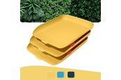 Akcesoria do biura - Leitz  Cosy Letter Tray Set of 3 Warm Yellow - 53582019