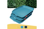 Akcesoria do biura - Leitz Cosy Letter Tray Set of 3 Calm Blue - 53582061