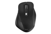 Myszka - Deltaco Office ergonomic mouse silent clicks wir - Myszy - Optyczny - 6 - Czarny - DELO-0310