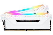 RAM - Corsair Vengeance RGB PRO DDR4-3200 - 32GB - CL16 - Dual Channel (2 pcs) - Intel XMP - Biały z RGB - CMW32GX4M2E3200C16W