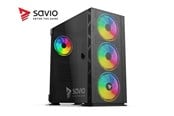 Obudowa komputerowa - Savio Raptor X1 ARGB Mesh / Glass - MDT - ATX - Obudowa komputerowa - Tower - Czarny - SAVGC-RAPTORX1