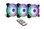 Wentylator obudowy - Inter-Tech Argus RGB-FAN SET RS-07 - Wentylator obudowy - 120mm - Czarny - 88885537