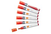 Konferencja i prezentacja - Nobo  Liquid Ink Whiteboard Pens Bullet Tip 10 Pack Red - 1915379