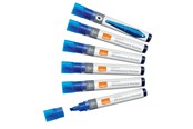 Konferencja i prezentacja - Nobo  Liquid Ink Whiteboard Pens Chisel Tip 10 Pack Blue - 1915383