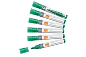 Konferencja i prezentacja - Nobo  Liquid Ink Whiteboard Pens Chisel Tip 10 Pack Green - 1915385