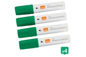 Konferencja i prezentacja - Nobo  Glide Whiteboard Pens Large Chisel Tip 4 Pack Green - 1915391
