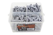 Gwozdzie i sruby - Work>it Wall plugs - 320 pcs - 19658