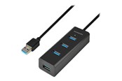 USB hub - AXAGON N HUE-S2BL - hub - 4 ports USB hub - 4 - USB 3.2 - Czarny - HUE-S2BL