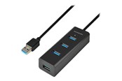 USB hub - AXAGON N HUE-S2BL - hub - 4 porty USB hub - 4 - USB 3.2 - Czarny - HUE-S2BL