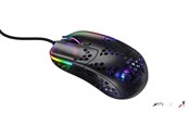 Myszka - Xtrfy MZ1 - Zy's Rail - Myszka do gier - Optyczny - 6 - Czarny z RGB - MZ1-RGB-BLACK-TP