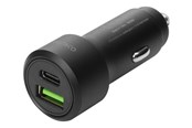 Telefon - Adapter i Ladowarka - Deltaco USB car charger 1x USB-C PD 18 W 1x USB - USBC-CAR122