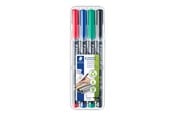 Przybory do pisania i rysowania - Staedtler Długopis uniwersalny Lumocolor perm S 4szt. - 313 WP4