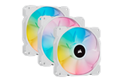 Wentylator obudowy - Corsair iCUE SP120 RGB Elite Performance White - Kit with iCUE Lighting Node CORE - Wentylator obudowy - 120mm - Biały z oświetleniem RGB - 27 dBA - CO-9050137-WW