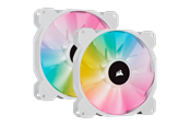 Wentylator obudowy - Corsair iCUE SP140 RGB Elite Performance White - Kit with iCUE Lighting Node CORE - Wentylator obudowy - 140mm - Biały z oświetleniem RGB - 27 dBA - CO-9050139-WW