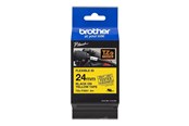 Papier, papier fotograficzny i etykiety - Brother Tape brother 24 mm black/yellow flexible - TZEFX651