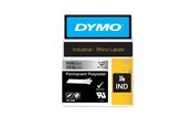 Papier, papier fotograficzny i etykiety - DYMO ® Rhino Industrial Tape 9 mm x 5.5m permanent polyester black on metallized - 18485
