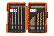 Wiertla & Bity - Boxer Drill bit set – 17 pcs. (combi) - 31316