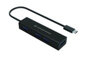 USB hub - Conceptronic HUBBIES07B - hub - 4 ports USB hub - 4 - USB 3.2 - Czarny - HUBBIES07B