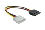 Kabel zasilajacy (wewnetrzny) - DeLOCK power cable - SATA power to 4 PIN internal power - 15 cm - 60100