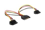 Kabel zasilający (wewnętrzny) - DeLOCK power splitter - SATA power to SATA power - 15 cm - 60128