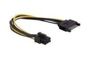 Kabel zasilajacy (wewnetrzny) - DeLOCK power cable - SATA power to 6 pin PCIe power - 21 cm - 82924