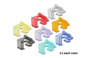Akcesoria sieciowe - DeLOCK 86420 RJ45 Repair Clip 16 Pieces (16-Pack - 2 of each color) - 86420