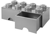 Pokój dzieciecy - LEGO Brick Drawer 8 - Stone Grey - 40061740