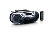 Radio DAB i budzik - Lenco SCD-720SI - Portable Boombox with DAB+/FM radio Bluetooth® CD Casette Recorder and USB player - Silver - DAB/DAB+/FM - Stereo - Srebrny - SCD-720SI