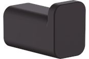 Akcesoria lazienkowe - Hansgrohe addstoris single hook matt black - 41742670